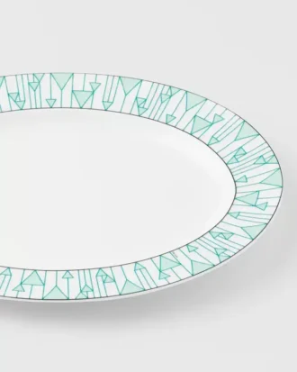 Velký porcelánový servírovací talíř – Vienna Green