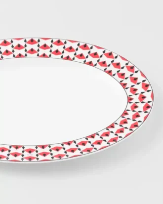 Velký porcelánový servírovací talíř – Vienna Red Velký porcelánový servírovací talíř – Vienna Red