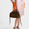 Velká semišová taška Prada Carry Velká semišová taška Prada Carry