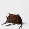 Velká semišová taška Prada Carry Velká semišová taška Prada Carry
