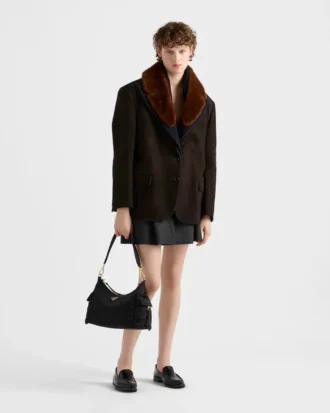 Velká taška Prada Explore z materiálu Re-Nylon a kůže