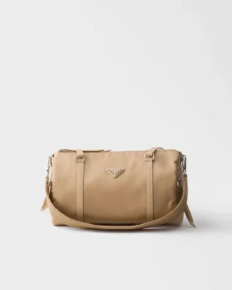 Velká taška z materiálu Re-Nylon a kůže Saffiano