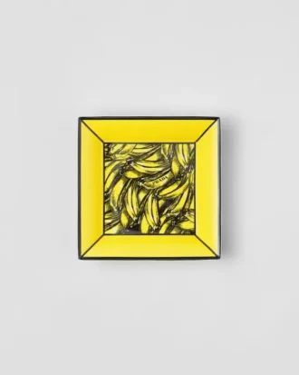 Velký čtvercový porcelánový podnos – Banana