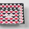 Velký čtvercový porcelánový podnos – Trojúhelníky Velký čtvercový porcelánový podnos – Trojúhelníky