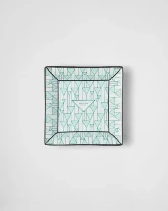 Velký čtvercový porcelánový podnos – Vienna Green