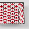 Velký čtvercový porcelánový podnos – Vienna Red Velký čtvercový porcelánový podnos – Vienna Red