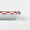Velký čtvercový porcelánový podnos – Vienna Red Velký čtvercový porcelánový podnos – Vienna Red