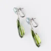 Visací náušnice Couleur Vivante – bílé zlato s akvamarínem, peridotem a diamanty Visací náušnice Couleur Vivante – bílé zlato s akvamarínem, peridotem a diamanty