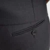 Vlněné gabardénové kalhoty s knoflíkem Vlněné gabardénové kalhoty s knoflíkem