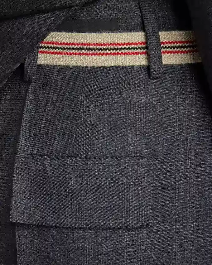 Vlněné kalhoty s kostkovaným vzorem Vlněné kalhoty s kostkovaným vzorem