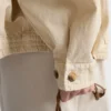 Vyšívaná blůza z barvené staré gabardénové látky Vyšívaná blůza z barvené staré gabardénové látky